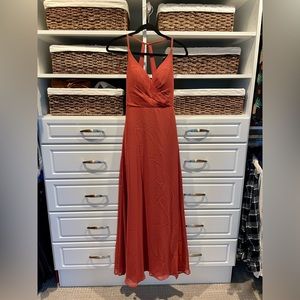 Azazie Davis dress in Terracotta